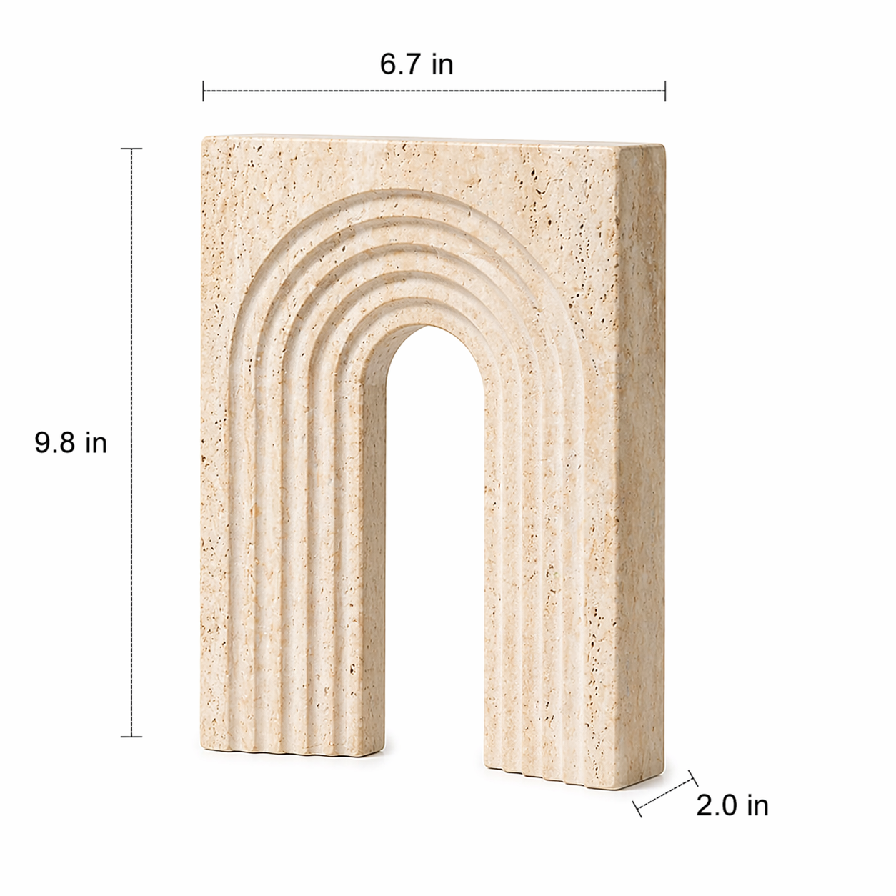 Travertine Arch Sculpture
